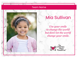 Personalized Heart Warrior or Heart Angel Track Sign